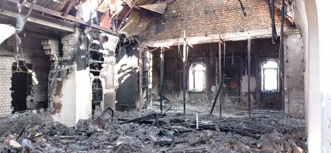Как выглядит церковь Феодосия Черниговского после пожара – новости Днепра