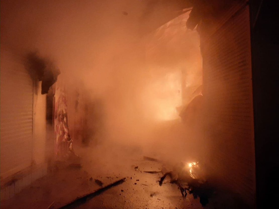 Пожар на Троицком рынке: есть пострадавшие – новости Днепра