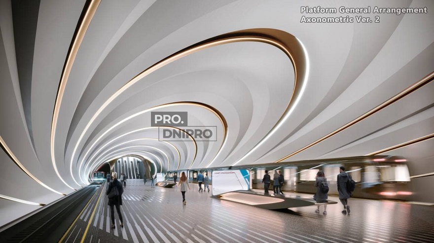В сети показали дизайн новых станций метро в Днепре изнутри (Фото) —  Новости Днепра