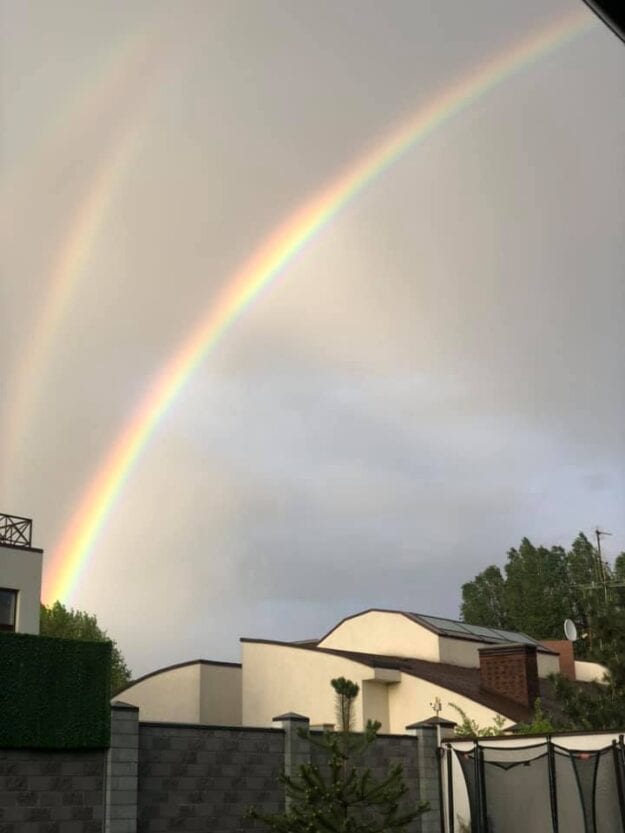 На небе увидели тройную радугу (Фото) – новости Днепра