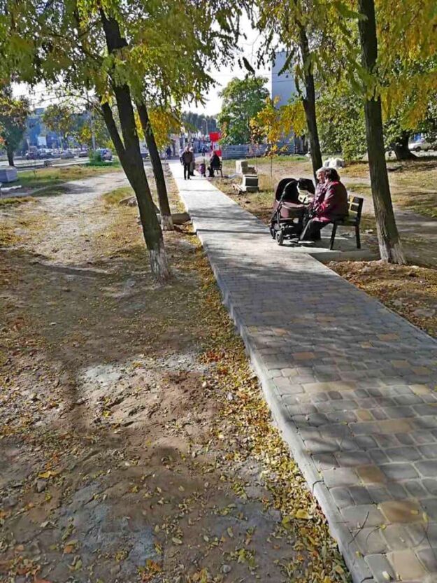 Новые пешеходные дорожки в АНД районе - новости Днепра