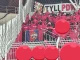 Уболівальники польського клубу під час футбольного матчу розгорнули на трибунах прапор російського ЦСКА