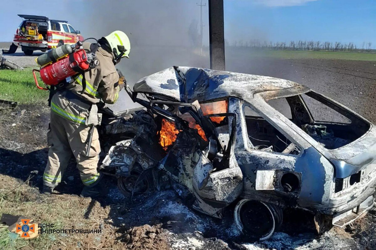 6 апреля на автодороге Р-73, между селом Дмитровка и городом Никополь, произошла смертельная авария